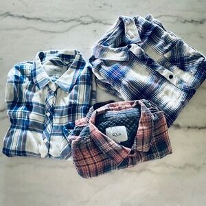 Rails Bundle 3 Plaid Shirts 👚 👕 👚